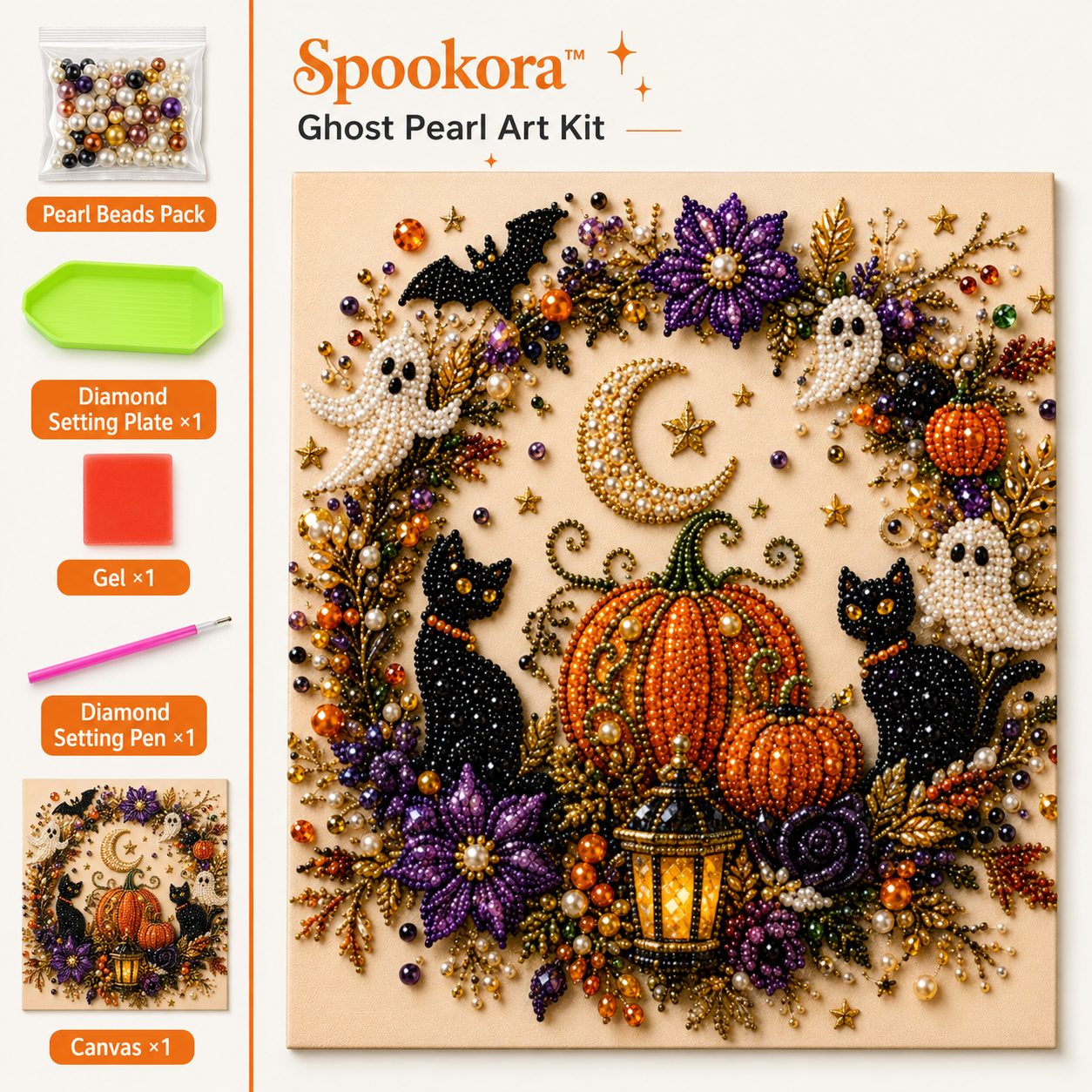 Spookora™ Ghost Pearl Art Kit