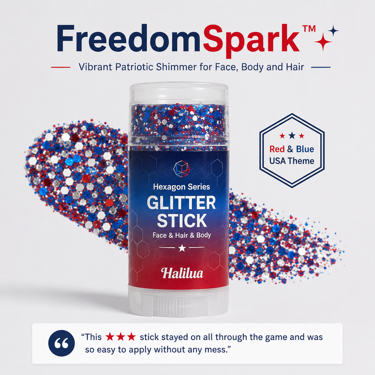 FreedomSpark™ Glitter Stick