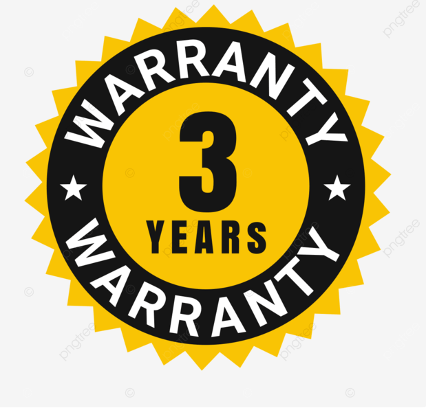 3 Year Warranty