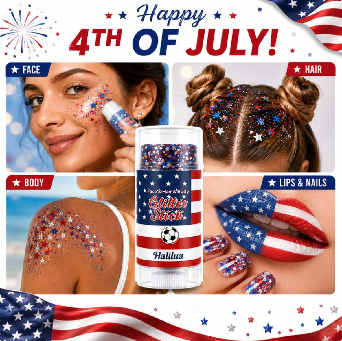 FreedomSpark™ Glitter Stick